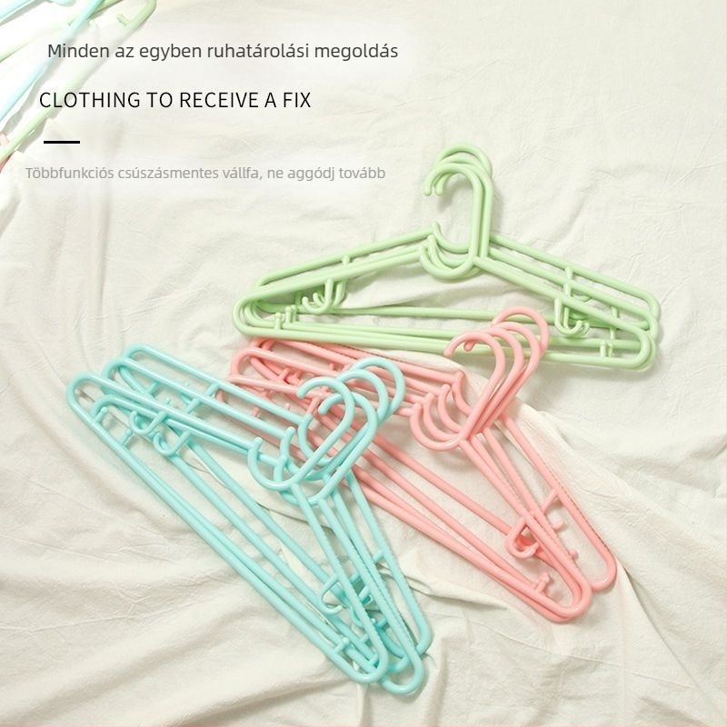 Elegáns műanyag ruhafogas, csúszásmentes, nyomot nem hagyó, ultra vastag, frissített és megerősített kivitel, stabil