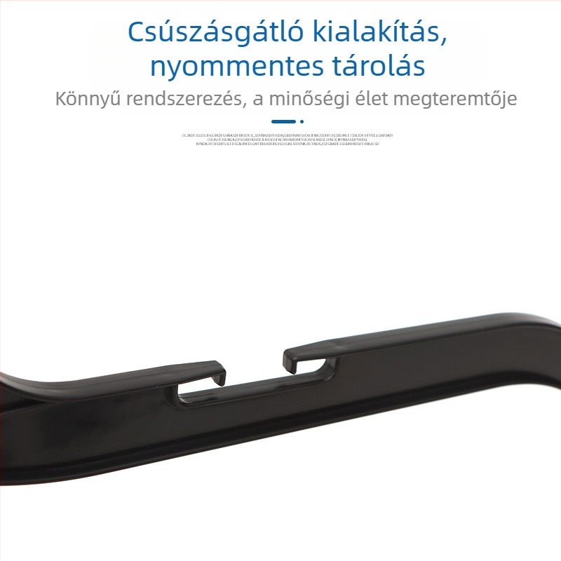Műanyag ruhakasztó 161616, háromszintes, csúszásmentes, nyom nélküli