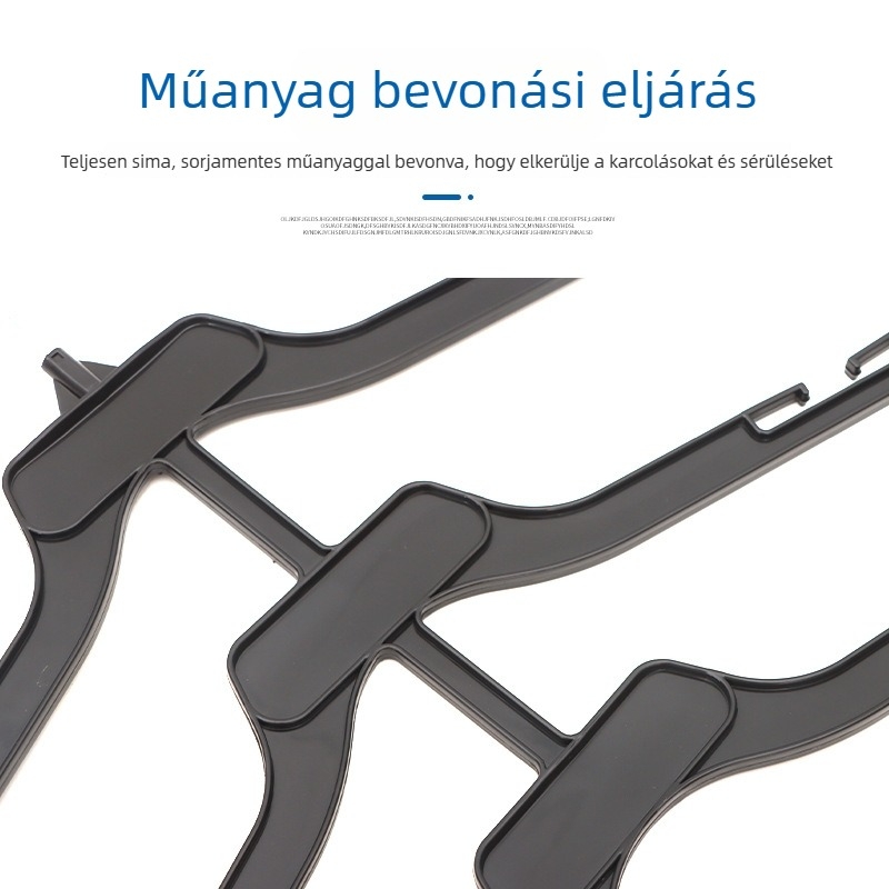 Műanyag ruhakasztó 161616, háromszintes, csúszásmentes, nyom nélküli