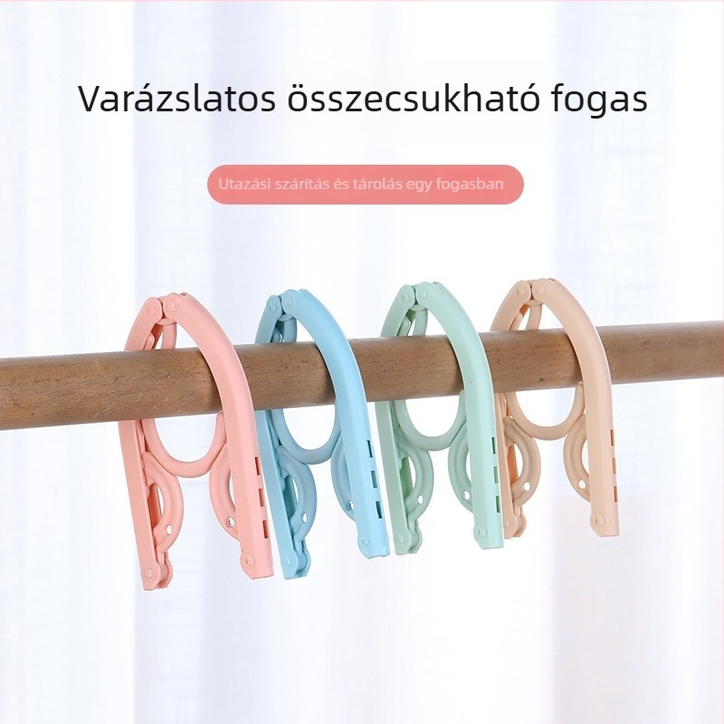 Utazási összecsukható ruhafogas, hordozható gardrób rendező otthonra, kollégiumba vagy útra