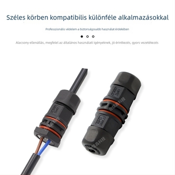 Vízálló kábel-vezető csatlakozó LED világításhoz, falikarhoz illeszkedő adapter, gyors önzáró terminálblokkal a megújuló energia alkalmazásokhoz