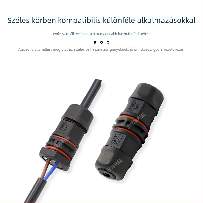 Vízálló kábel-vezető csatlakozó LED világításhoz, falikarhoz illeszkedő adapter, gyors önzáró terminálblokkal a megújuló energia alkalmazásokhoz