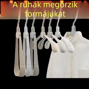 Többcélú összecsukható anti-slip ruhakasztó széles vállakkal, nyom nélkül, utazáshoz és balkont használatra