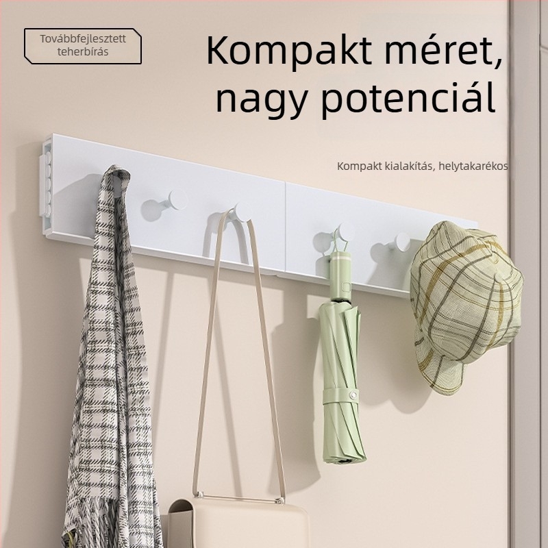 Erkélyre hajtogatható ruhaszárító, beltéri falra szerelt, modern minimalista stílus