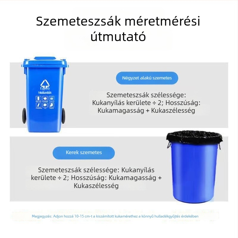Nagy méretű fekete, vastagított szemeteszsákok, 80×100 cm, 50 darab, ingatlanüzemeltetéshez, szállodákhoz és kereskedelmi felhasználásra