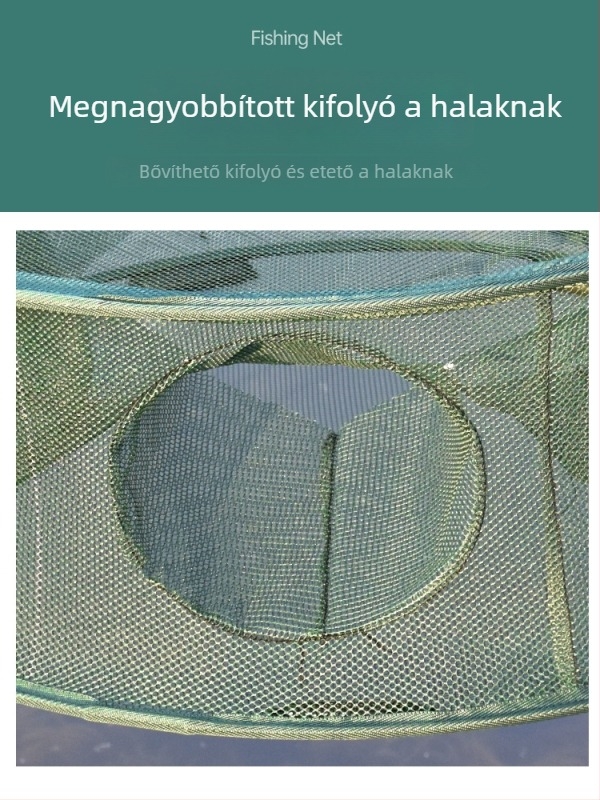 Új típusú kör alakú halászati háló garnéla- és homárfogó rekesz a halászatra