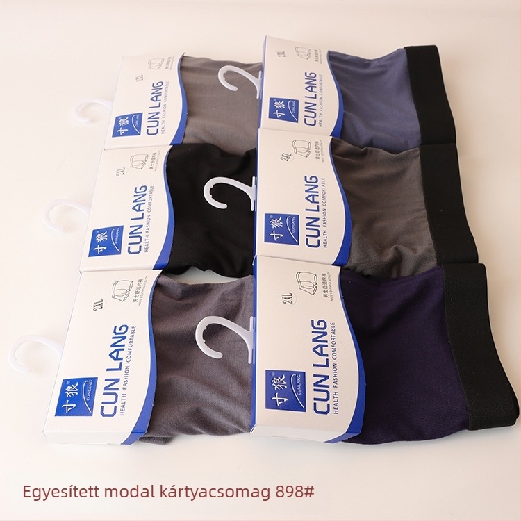 Férfi modal boxeralsó, lélegző, középmagas derékú, lógó címkével, egy darabos csomagolás