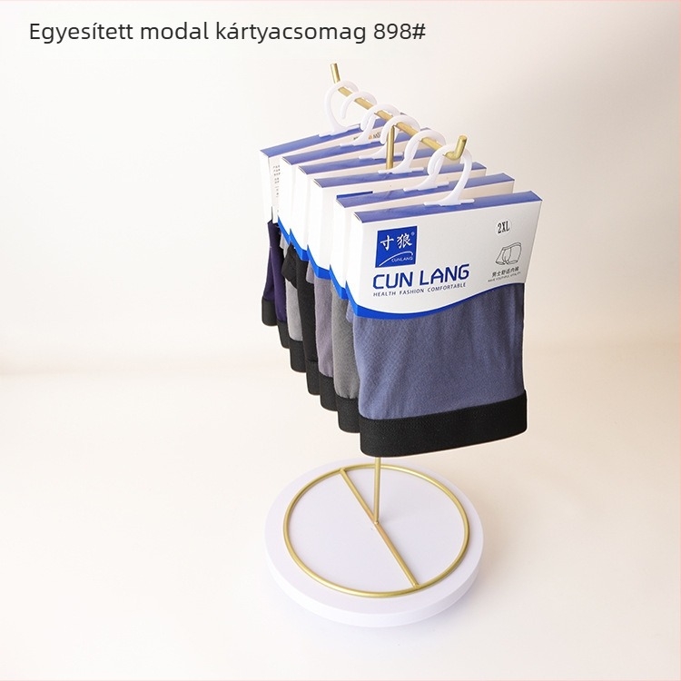 Férfi modal boxeralsó, lélegző, középmagas derékú, lógó címkével, egy darabos csomagolás