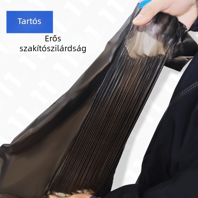 Nagy méretű, vastag szemeteszsák húzózsinórral, kereskedelmi használatra éttermekben, szállodákban és konyhákban