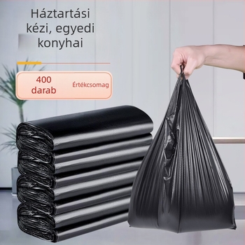 Kézben tartható, vastagított szemeteszacskók, nagy kapacitású, otthoni, konyhai és irodai használatra – gazdaságos csomag
