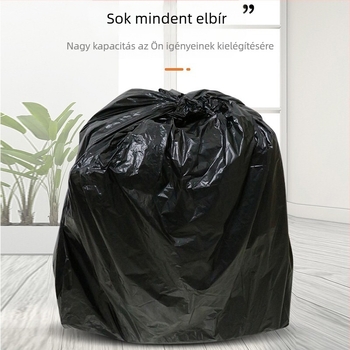 Jiecheng Nagy méretű szemeteszsák kereskedelmi felhasználásra, 100 x 110 cm, 50 db, megerősített, sík szájú