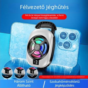 TL16 Hátsó telefonhűtő klipsz félvezető hűtéssel játékokhoz és élő közvetítéshez – RGB világítás