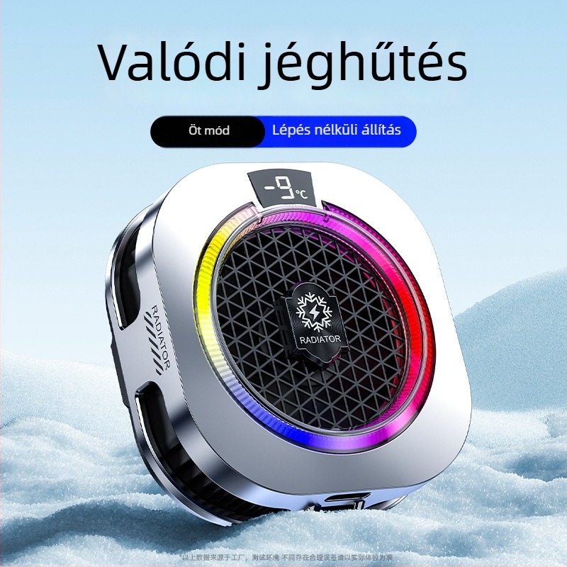 Új TH16 mobiltelefon hűtő AI hőmérséklet-szabályozással és félvezetős hűtéssel élő közvetítésekhez és játékokhoz