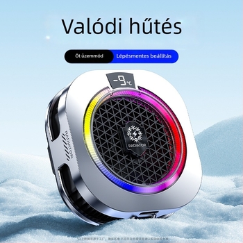 TH16 mágneses mobiltelefon-hűtő félvezető hűtőradiátorral, hátsó rögzítő klip játékokhoz