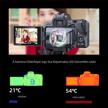 Félvezető kamera hűtőbordája Sony, Fujifilm, Canon tükör nélküli gépekhez