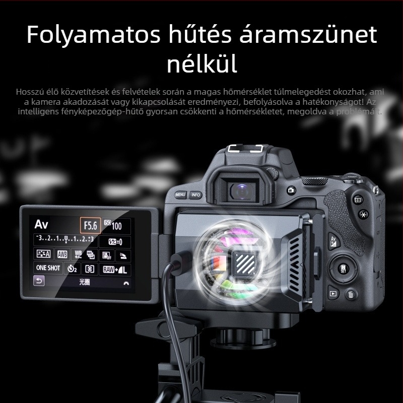 Félvezető kamera hűtőbordája Sony, Fujifilm, Canon tükör nélküli gépekhez