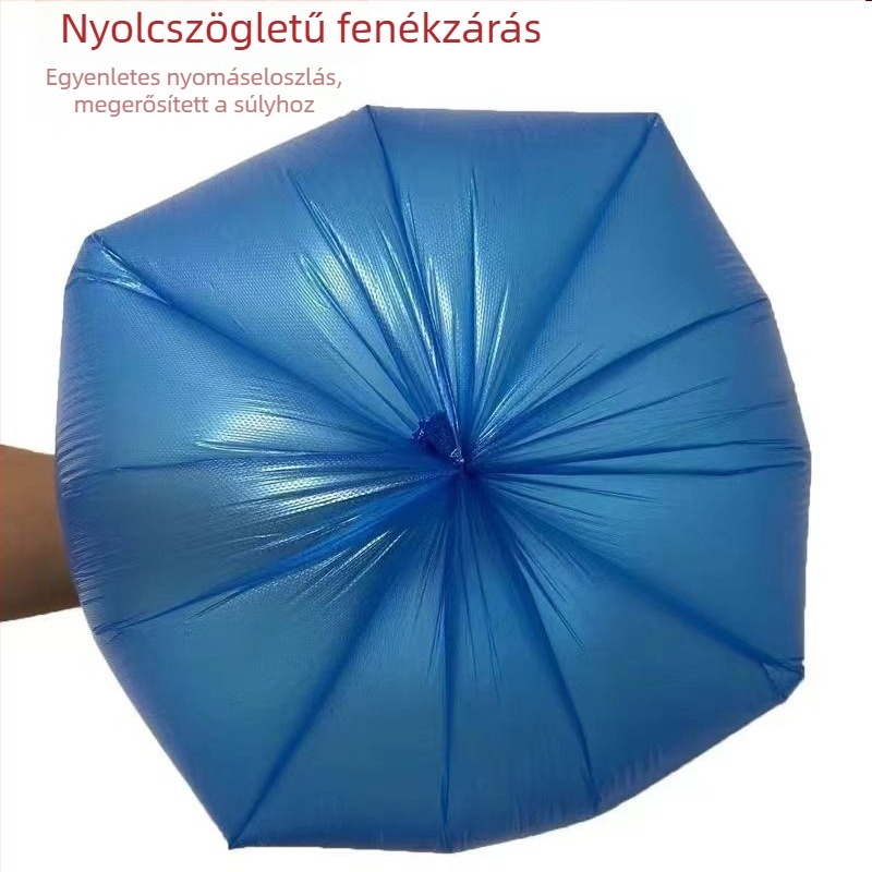Síknyílású szemeteszsák, vastagított, tartós műanyag, háztartási, irodai és szállodai használatra