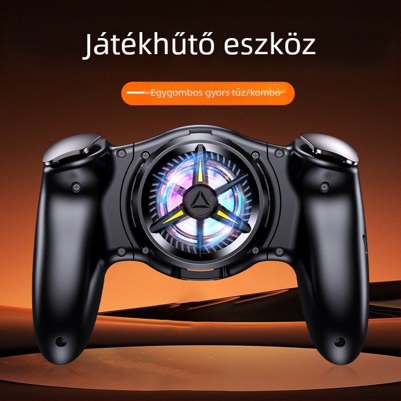 JK01 mobil játékvezérlő félvezető hűtőradiátorral, Bluetooth, Type-C, Android és iPhone számára, rezgésmentes
