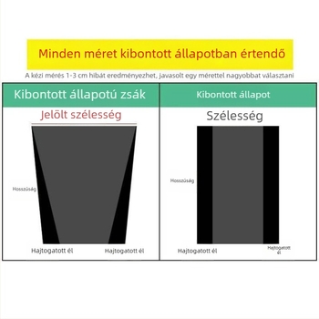 Extra nagy és vastag kereskedelmi szemeteszsákok, 50 db