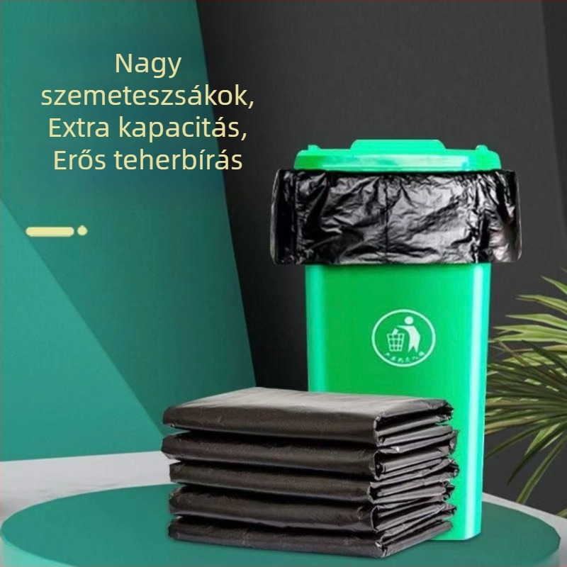 Extra nagy és vastag kereskedelmi szemeteszsákok, 50 db