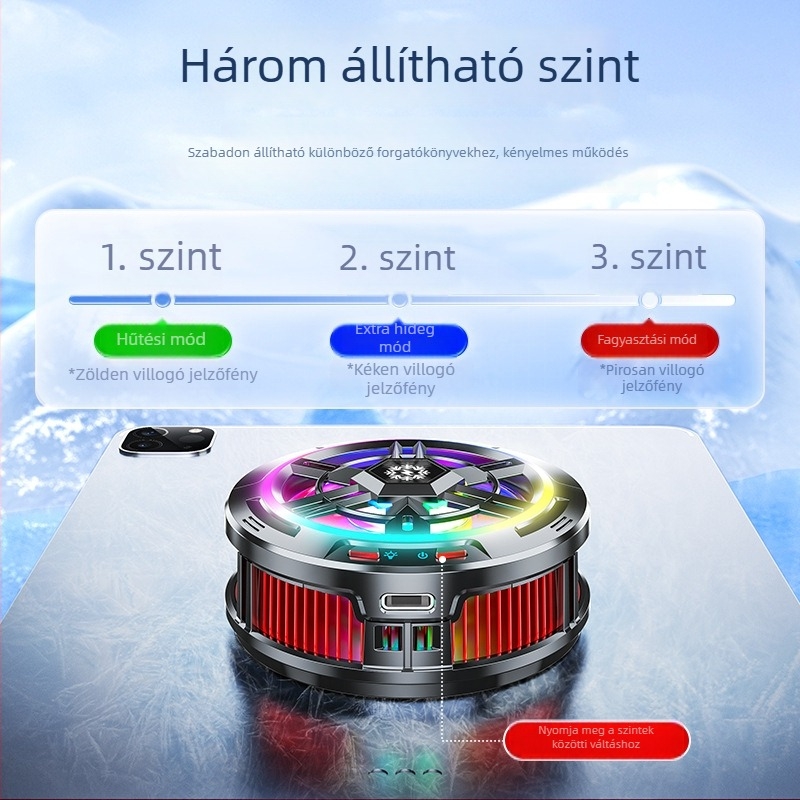 X100 félvezető hűtő mágneses hátlapi clip mobiltelefonokhoz és táblagépekhez
