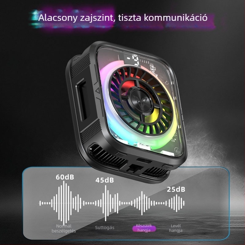 AI hőmérséklet-szabályozású telefonhűtő, F86, hordozható, digitális kijelző, félvezetős hűtés