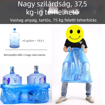Nagy színes szemeteszsákok, vastagított HDPE, lapos szájú, strapabíró, nedves és száraz hulladékhoz, kék, piros, zöld és szürke