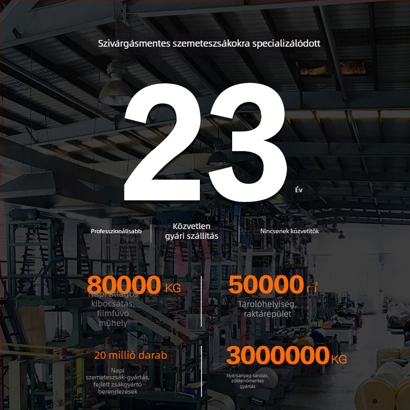 E-Clean nagy méretű szemeteszsákok, több méretben, vastított anyagból, sík szájú és sík aljú, közüzemi szaniter használatra éttermekben, kórházakban és ingatlankezelésben, fekete műanyag zacskók