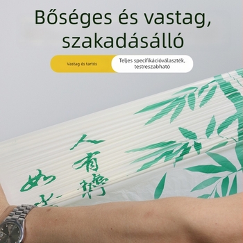Retro-stílusú vastag szemeteszsákok háztartási használatra, tartósak, nagy kapacitású, húzózsinóros zárással