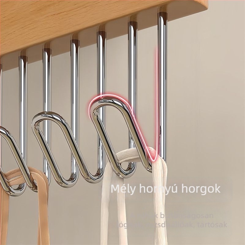 8 darabos ruhafogas tároló – kravaták, alsóneműk és sálak számára, modern minimalist dizájn