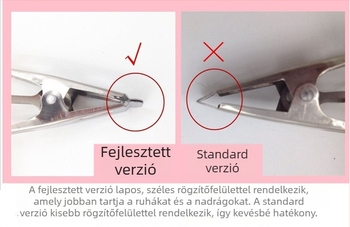 Rozsdamentes acélból készült multifunkcionális ruhaszárító fogas keresztezett dizájnnal, 4 és 8 csipsszel, nadrágtartó és pelenkacsipesz