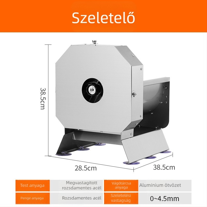 Konyhai többfunkciós elektromos szeletelő zöldségekhez és gyümölcsökhöz, állítható vastagsággal