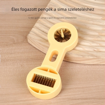 Többfunkciós zöldségvágó hagyma szeletelővel és zöldbab szeletelővel