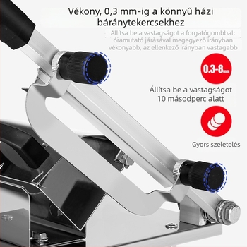 304 rozsdamentes acél bárányhús-tekercs szeletelő, háztartási fagyasztott hús szeletelő, többfunkciós hús szeletelő készülék
