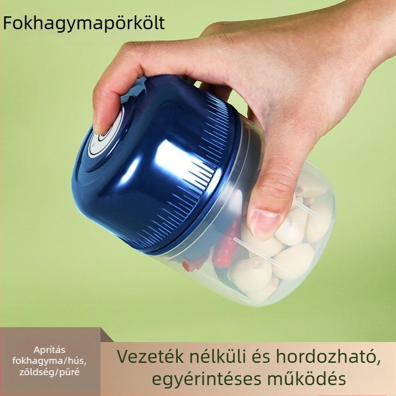 Többcélú elektromos fokhagyma prés és mini fokhagyma pasztakészítő otthoni használatra