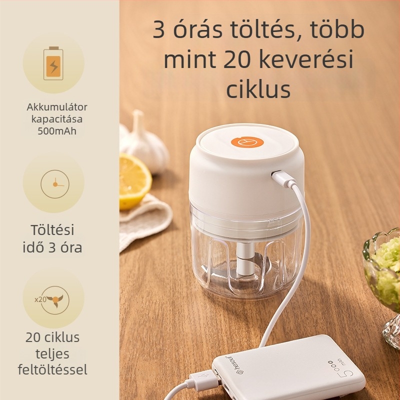 Moving Elektromos fokhagyma sajtoló és aprító három pengével