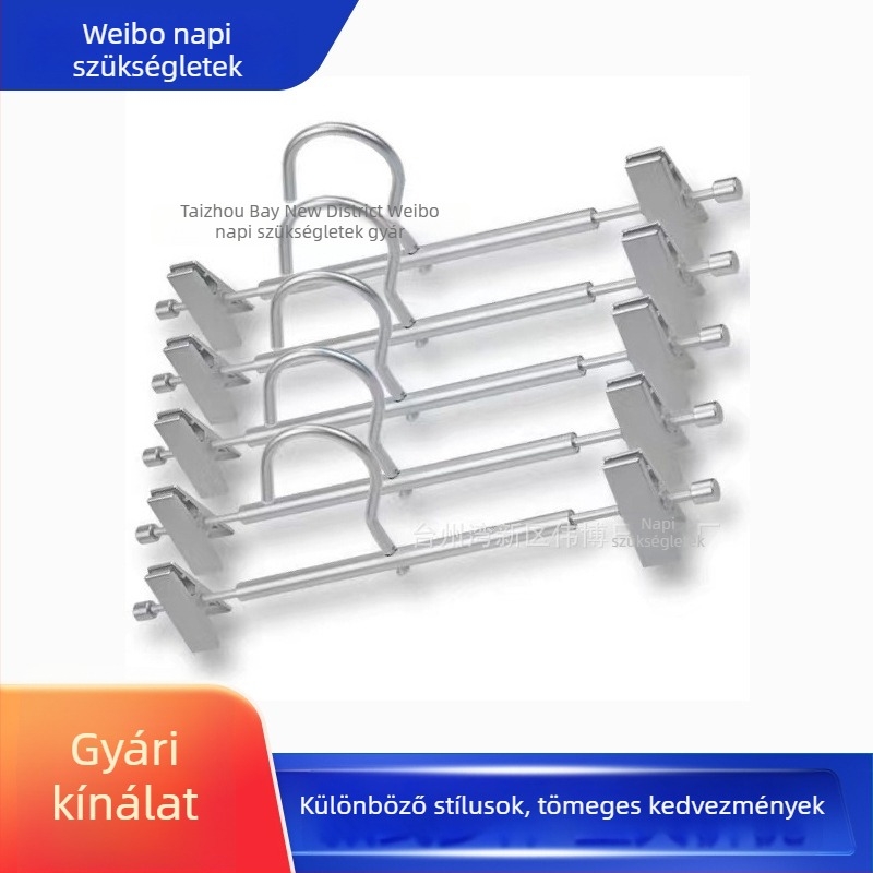 Űr-alumínium ötvözetű ruhakasztó nadrág- és Hanfu-klipszekkel – multifunkcionális tároló állvány