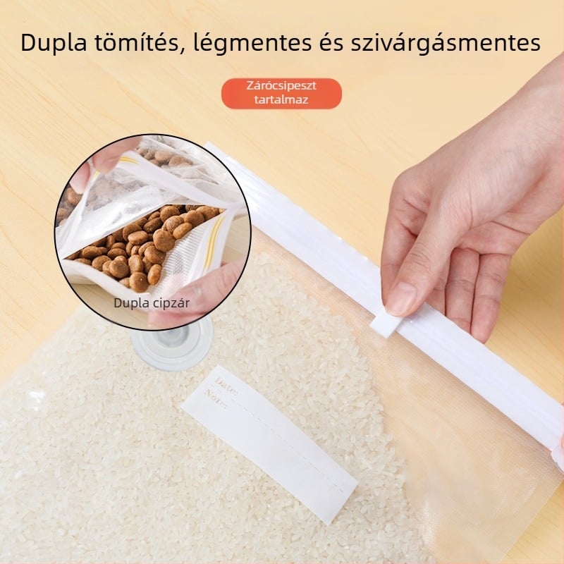DuTuo családi használatú vákuumos tárolózacskók gyümölcsök megőrzésére, önzáró csomagolás nassolnivalókhoz, vákuumzárás