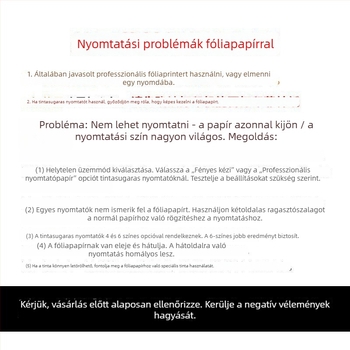 Átlátszó A4-es filmlapok tintasugaras és lézeres nyomtatáshoz, vízálló filmlap papír, 6 hüvelykes világítási lapok