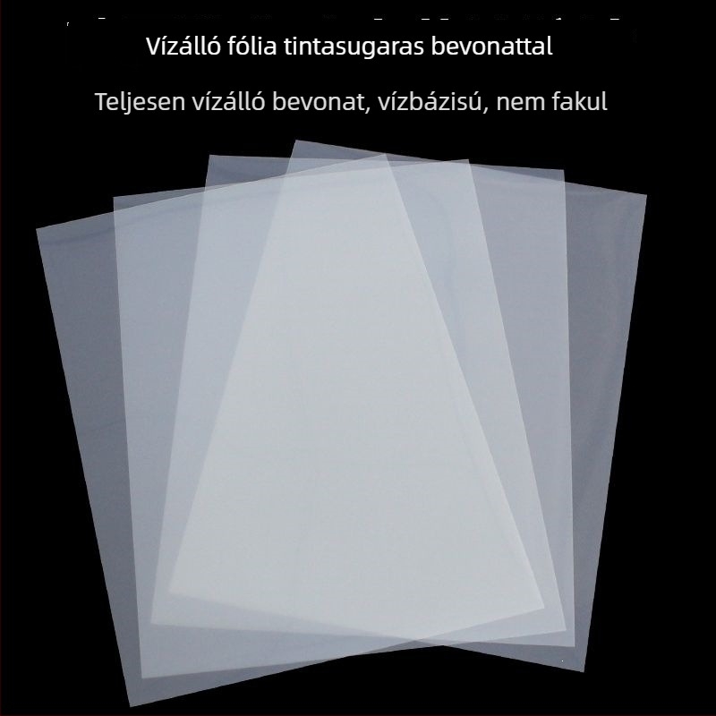 Átlátszó A4-es filmlapok tintasugaras és lézeres nyomtatáshoz, vízálló filmlap papír, 6 hüvelykes világítási lapok