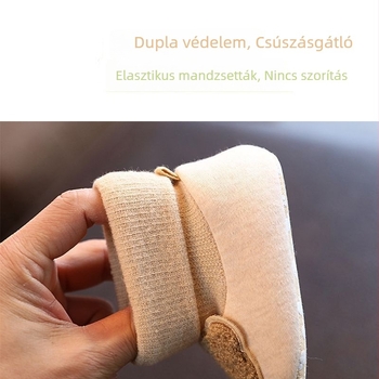 Őszi–téli babacipő, uniszex, 0–1 éves, egy darabból álló velúr bélésű, vastag sétacipő