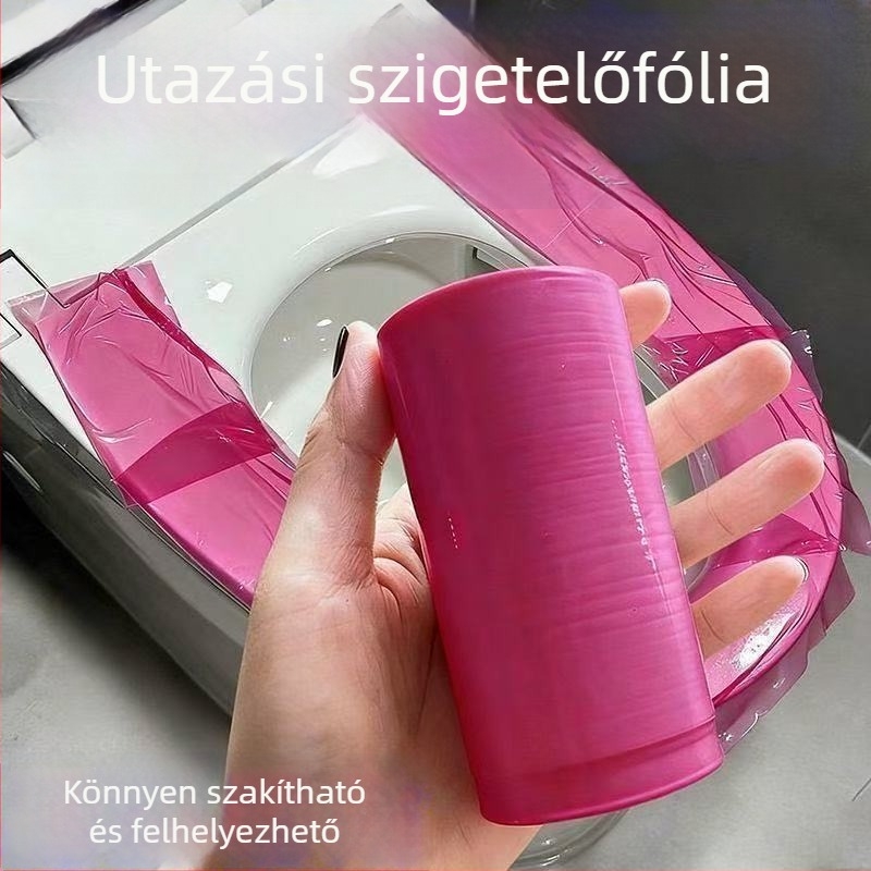 Egyszer használatos kék izolációs film fogászathoz, szállodákhoz, mosdókhoz és fürdőszobákhoz – töréspont típusú, ragasztómentes, szennyeződés elleni film