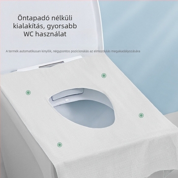 Leaf Selection Deyou egyszer használatos, sterilizált WC-ülőke fedők, egyedi csomagolásban, vastagított kivitel, teljes lefedettség, szállodai használatra