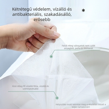 Leaf Selection Deyou egyszer használatos, sterilizált WC-ülőke fedők, egyedi csomagolásban, vastagított kivitel, teljes lefedettség, szállodai használatra