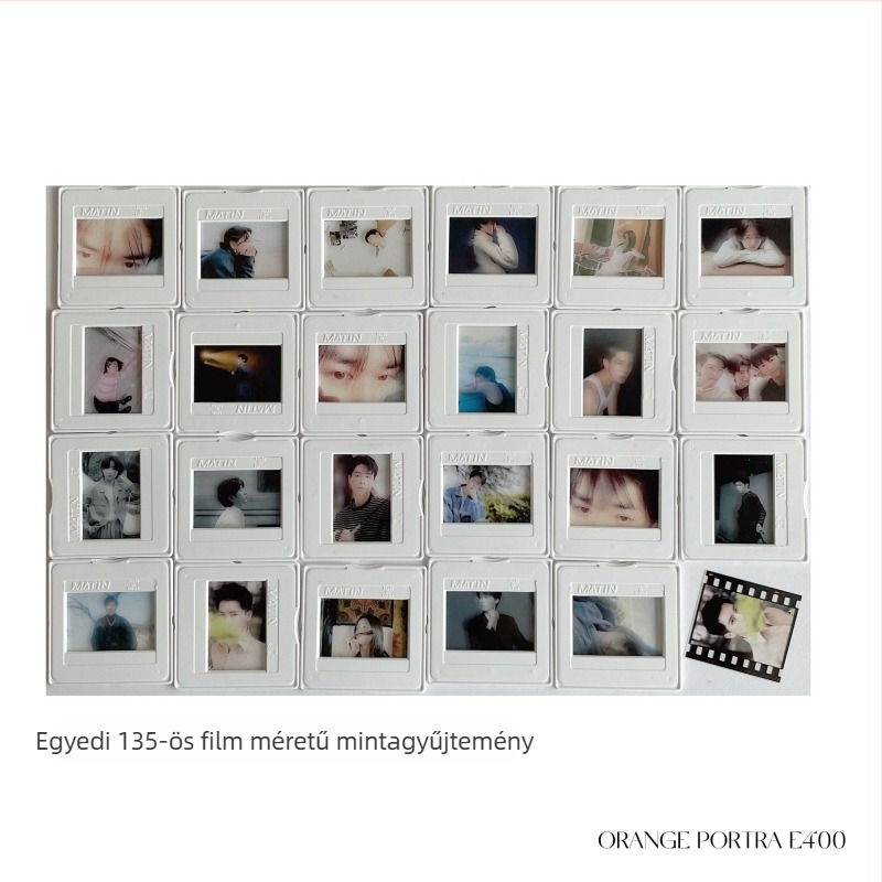 Személyre szabott kreatív filmmkártya – kézzel készített medál átlátszó Polaroid-kártyával idol rajongók számára