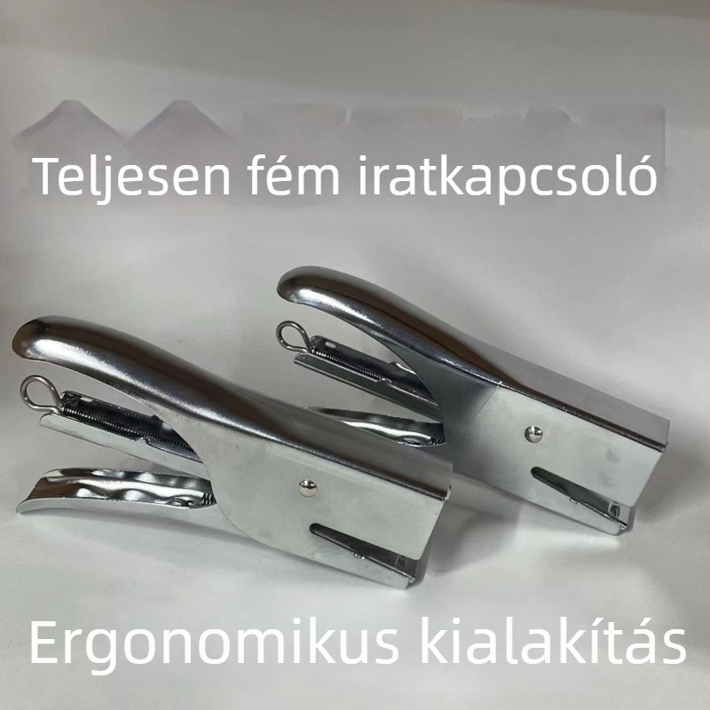 Kézi fém tűzőgép — tartós, könnyű, iskolai és irodai használatra