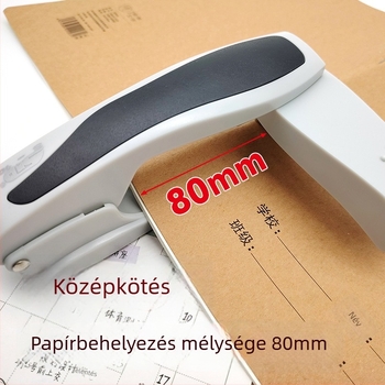 S-10 forgó tűzőgép diákok füzetekhez, középméretű, kötési vastagság 2,5 mm, otthoni és irodai használatra