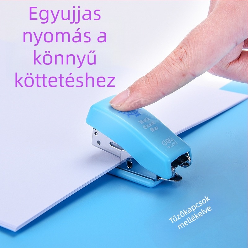 Deli 0353 Mini gyerek tűzőgép, aranyos rajzfilm stílus, No. 12