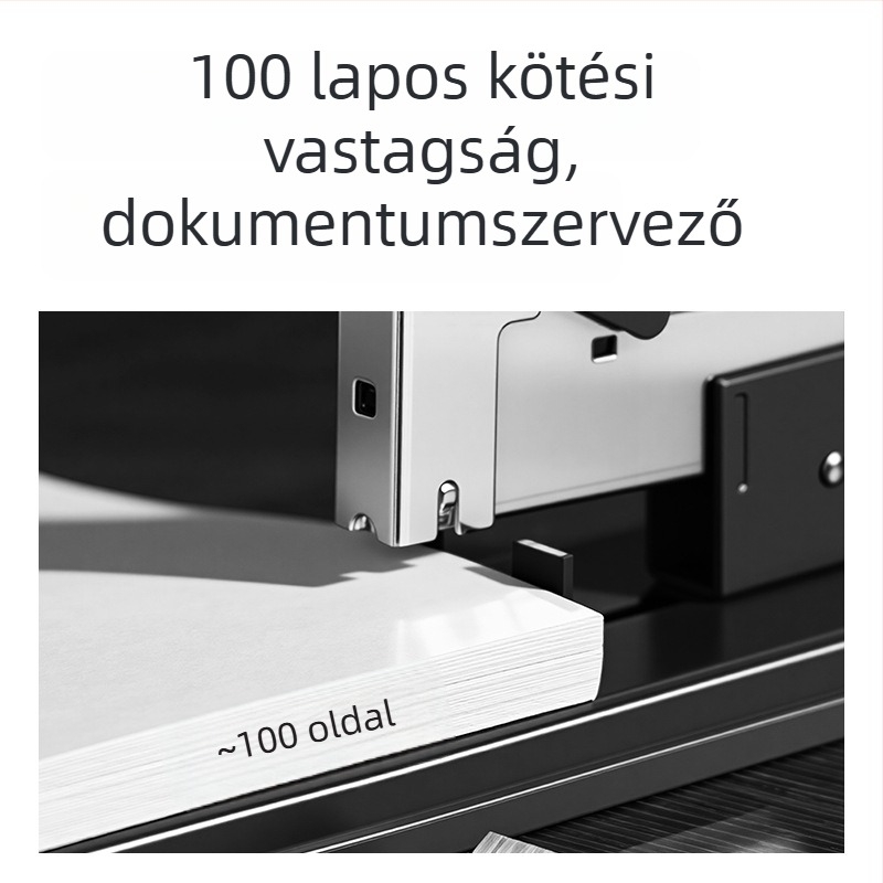 Deli nehéz tűzőgép vastag lapokhoz, nagy irodai tűzőgép TA724 szürke