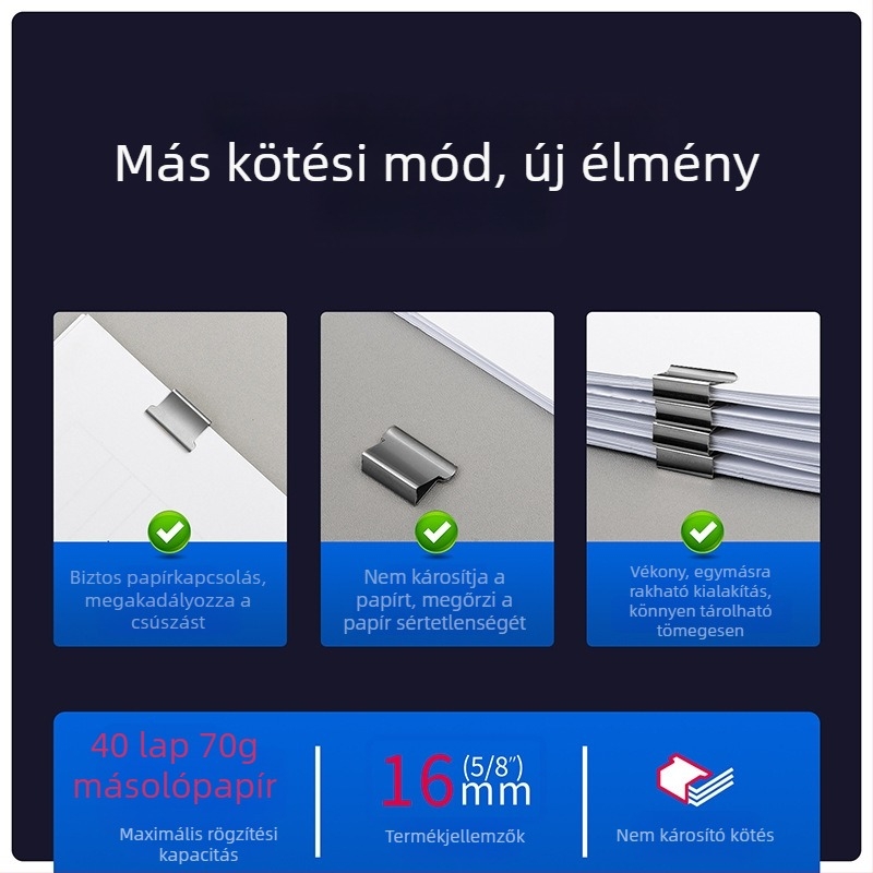 Deli 8591 tűzőgép, közepes méretű, fém felépítés, 40 lap kapacitás, bliszter csomagolás